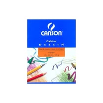 CANSON Cahier à dessin, uni, 125 g/m2, 170 x 220 mm ,16 pages