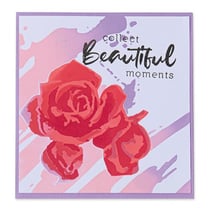 Pochoirs superposables rose aquarelle - Sizzix
