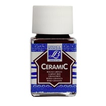 Peinture pour céramique - Rouge grenat - Lefranc Bourgeois - Flacon de 50ml