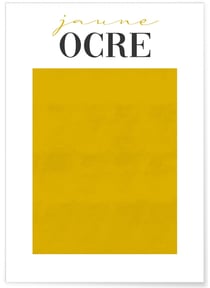 Affiche Jaune Ocre | A3 : 29,7x42cm