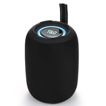 Enceinte Bluetooth Camouflage 15W Portable Avec Subwoofer Et LED Colorées Noir YONIS