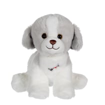 Peluche - Peluche Dogz & kats sonores 18 cm - chien gris