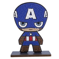 CRYSTAL ART Kit figurine à diamanter Captain America