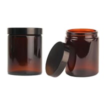 2 pots en verre pommadier 180 ml