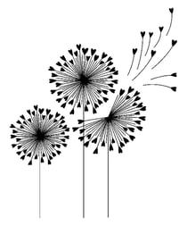 TAMPON PISSENLIT - 58X70 MM -BOIS