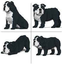 Chien Bulldog Anglais (4 en 1) noir Taille standard | JEKCA | 14 ans et +