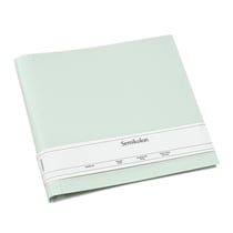 Semikolon 364044 Album photo 23 anneaux - 35 x 32 cm - Couverture en Efalin - pour album, livre photo avec reliure à anneaux - vert mousse pastel