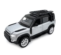 Land Rover Defender 110 miniature 1:43 argent 2en1