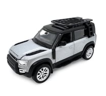 Land Rover Defender 110 miniature 1:43 argent 2en1