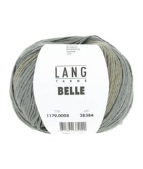 Pelote de Coton à tricoter et crocheter BELLE - Lang Yarns 08 Vert