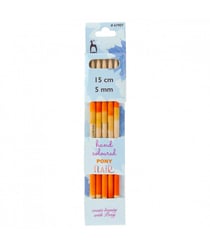 Aiguilles doubles pointes 15cm bois Flair N° 3,5 à 5 - Pony taille n°5