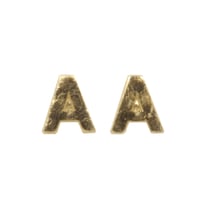 Lettres en cire - A - , or, 9mm, 2 pces