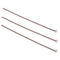 Clou / Tige à oeillet Or rose Ø 0,6 mm x 35mm 15 pièces