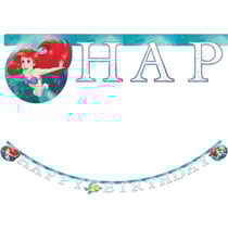 Guirlande lettres Happy Birthday Ariel La Petite Sirène