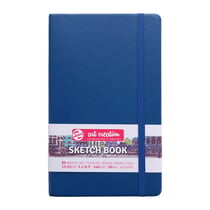 Carnet croquis 13x21cm - 80 feuilles - 140g - bleu marine - Royal Talens