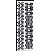 Transfert thermocollant velours Ruban 2 noir 10x30cm