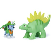 Pat patrouille dino rescue rocky et son stegosaure + dinosaure mystere - figurine chien - paw patrol - spin master - 20129715