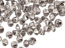 100 Strass cabochons Pointus transparents à coller 3 x 2 mm