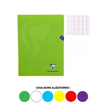 Cahier - 24x32(cm) - Grands carreaux - 96 pages - couverture en polypro - sans spirale - Clairefontaine - Mimesys