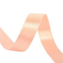Bobine 25m ruban satin double face Saumon fabriqué en France