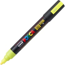 Marqueur Posca PC-5M jaune fluo | pointe moyenne conique