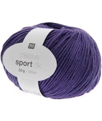 Coton à tricoter CREATIVE SPORT DK - Rico Design 030 Violette violet