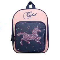 Sac à dos 31 cm avec poche maternelle Cybel Cheval Licorne Bleu et rose - BAGTROTTER