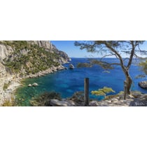 Tableau toile calanques 45x135 cm
