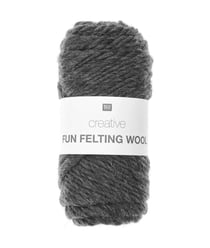 Laine à feutrer créative CREATIVE FUN FELTING WOOL - Rico design 09 Anthracite