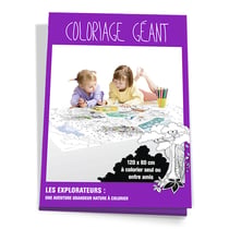 Coloriage Géant Pour Enfants Les Explorateurs 80 X 120 Cm