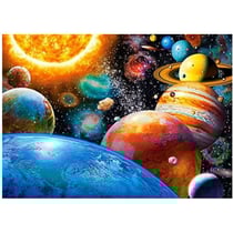 Puzzle les planètes et le système solaire 180 pièces - collection espace / univers - castorland
