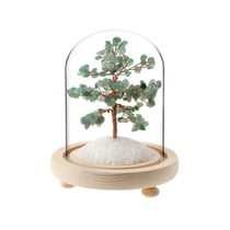 Arbre du Bonheur sous cloche Aventurine Verte - Omsaé