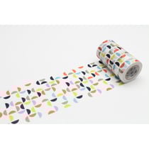 Masking Tape MT Casa Shade Spécial Vitre 9 cm demi cercles rétro