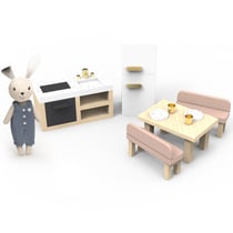 Cuisine de la maison de poupée lapin - Speedy Monkey