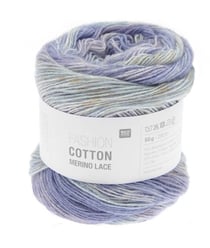 Pelote de Coton et de laine Fashion Cotton Merino Lace - Rico Design 05 Skies