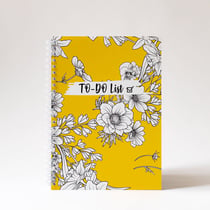 Carnet To Do Mustard Flowers