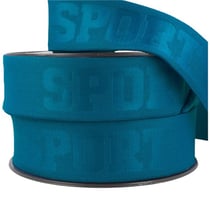 Elastique 3d sport 40mm bleu canard au mètre