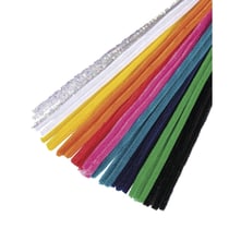 Fil chenille Mix, arc en ciel, 0,9x30cm,10 couleurs à 3 pièces,