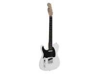 DIMAVERY Guitare Electrique Télécaster TL-601 Blanche Gauchère