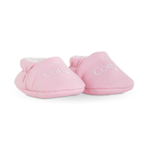 Chaussons roses pour poupon 30 cm
