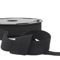 Bobine 50m sergé coton Noir