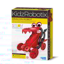 4M KIDZROBOTIX: ROBOT DRAGON, fonctionne sur piles 1x1.5V AA (excl.), instructions détaillées incluses, 8+ - Version Anglaise