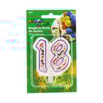 Bougie anniversaire nombre 18