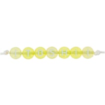 165 perles 5 x 7 mm - lettres rondes - jaune