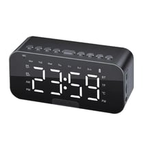 Avizar Réveil Intelligent LED avec Bluetooth et Horloge Intégrée 2200 mAh Noir
