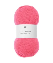 Pelote de laine à chaussette Socks Neon 4 Fils - 100GR - Rico Design 03 Rouge Fluo