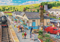Puzzle 1000 pièces - Tea Time : La Gare Du Village - Trefl