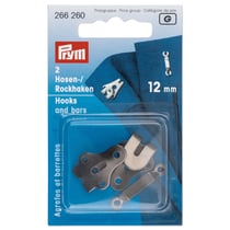 agrafes et barrettes pantalon 12 mm, noir