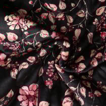 Tissu Matelassé Anne tout doux envers doudoune Noir