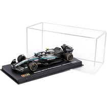 Maquette - BURAGO - Mercedes-AMG W16 - Échelle 1:43 - Andrea Kimi Antonelli n°12 - Édition Casque, socle & vitrine